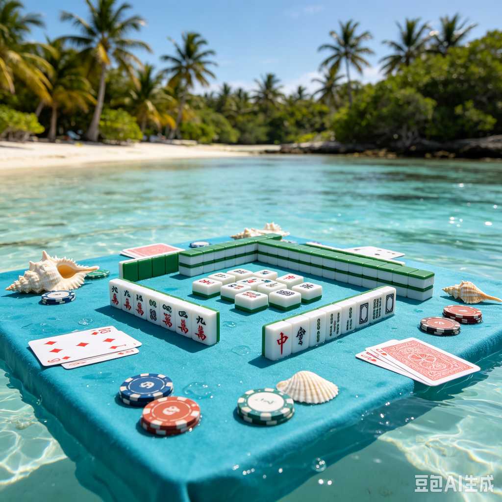 blue mahjong tiles